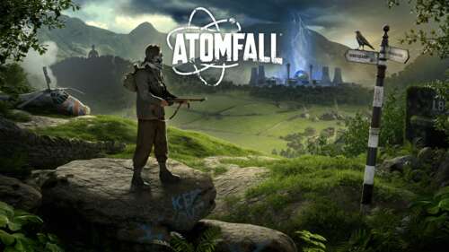 Key art for a 2025 survival game featuring a lone explorer in a desolate, atmospheric...