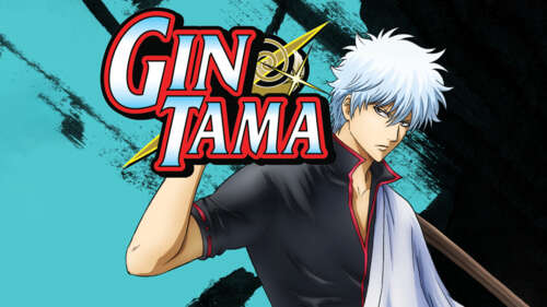 Gintoki Sakata from Gintama in a dramatic samurai pose free wallpaper