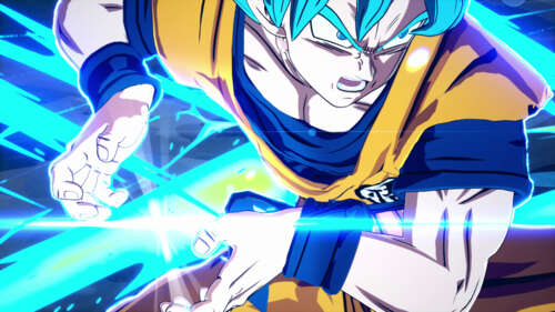 Goku from Dragon Ball Sparking! Zero in a dynamic battle pose. pictures for wallpaper