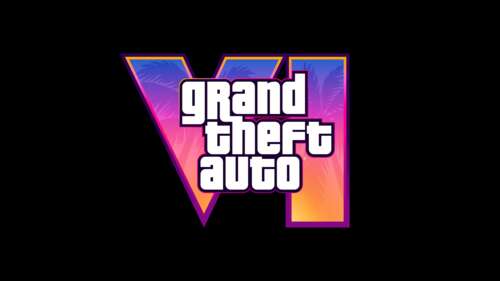 The official-style logo for Grand Theft Auto VI (GTA 6) against a black background. wallpaper for pc download
