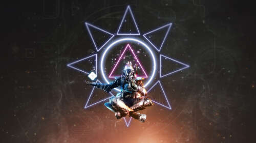 A Guardian from Destiny 2: The Final Shape navigating the cosmic and ethereal environment... wallpaper