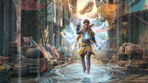 Cinematic character portrait of Haroona from the video game Unknown 9: Awakening wallpaper images
