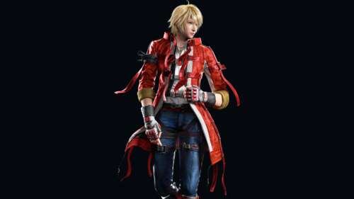 A cinematic, high-resolution portrait of Leo Kliesen from Tekken 8 against a solid... background images hd
