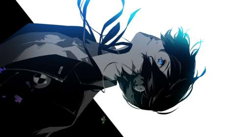 Black and white portrait of Makoto Yuki from Persona 3 Reload. 4K (Ultra HD) computer backgrounds