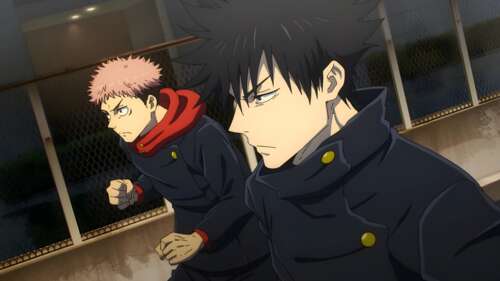 Megumi Fushiguro and Yuji Itadori from the anime Jujutsu Kaisen wallpaper photo gallery download