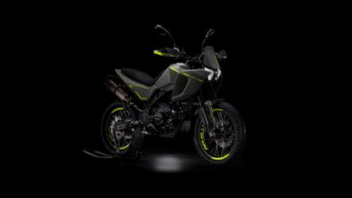 Detailed view of adventure motorcycles with sharp lighting and metallic textures... high definition wallpaper