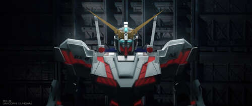 A detailed, wide-angle cinematic view of the RX-78-2 Gundam mecha from Mobile Suit... wallpaper