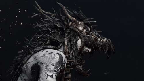 A dramatic and atmospheric close-up of Senua from the video game Senua's Saga: Hellblade... wallpaper
