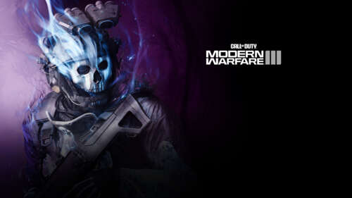 A detailed close-up of Simon "Ghost" Riley wearing his signature skull mask from... free background images