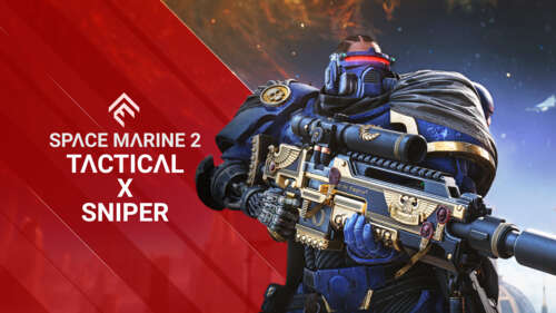A heavily armored Space Marine Sniper from the game Warhammer 40,000: Space Marine... wallpaper