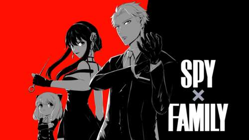 Loid Forger, Anya Forger, and Yor Forger from the anime Spy x Family standing together. wallpaper download