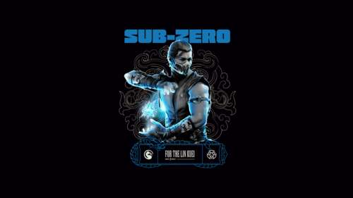 Sub-Zero from Mortal Kombat featured in high resolution against a black background... computer backgrounds