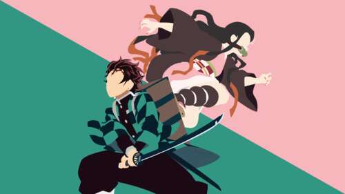 Tanjiro Kamado and Nezuko Kamado from Demon Slayer: Kimetsu no Yaiba background images hd