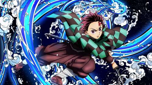 Tanjiro Kamado from Demon Slayer: Kimetsu no Yaiba performing the Water Breathing... pictures for wallpaper