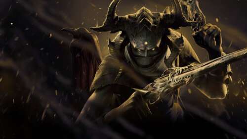 The Hellsinger character from the video game Metal: Hellsinger in a high-intensity... wallpaper images