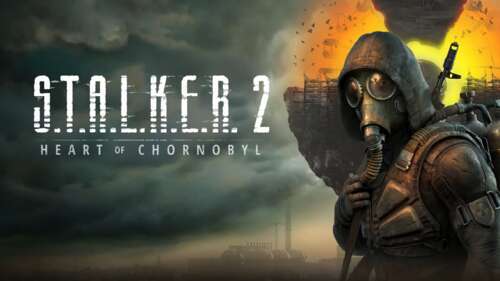 A rugged Stalker wearing tactical gear and protective equipment standing within the... wallpaper