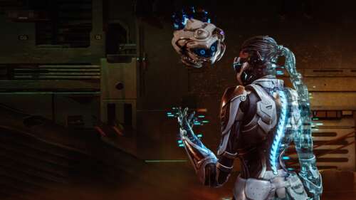 A heroic figure in advanced armor featured in high-detail key art for 2025 gaming... wallpaper images