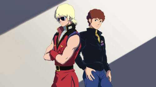 A highly detailed portrait of Amuro Ray from Mobile Suit Gundam