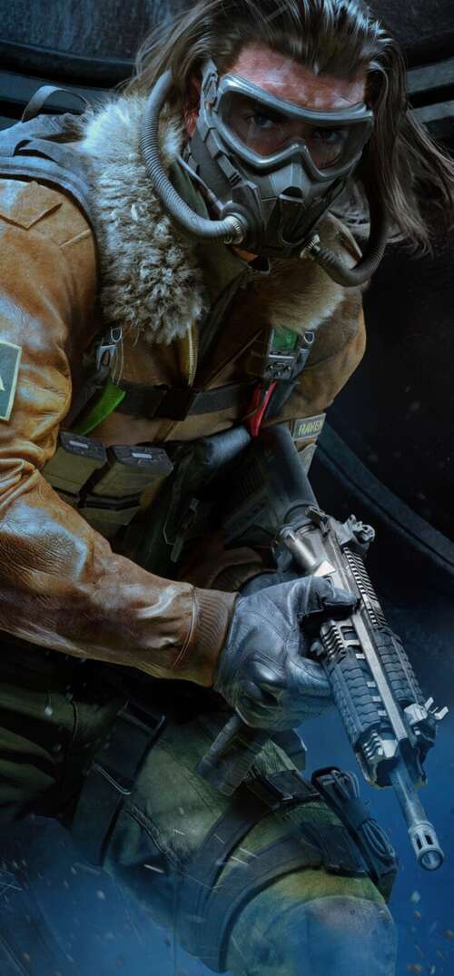 A tactical military operator equipped with futuristic combat gear and advanced weaponry... UmiDigi Umidigi X wallpaper photo gallery download