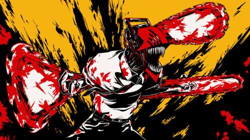 Denji, the main character from the Chainsaw Man manga series. wallpaper download