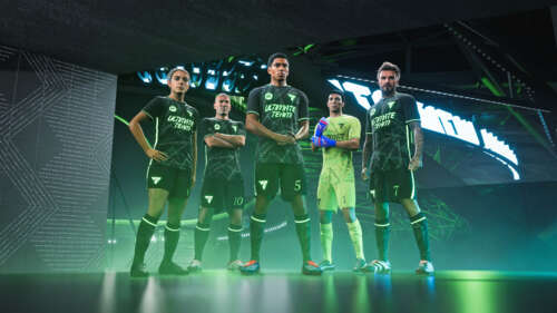 A cinematic representation of the EA Sports FC 25 video game featuring realistic... wallpaper