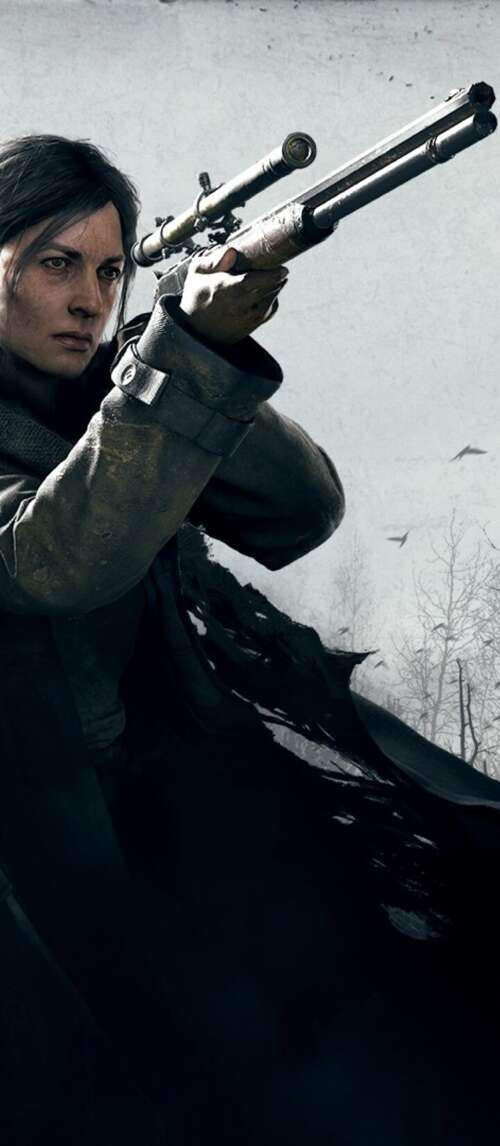 A rugged Hunter from the game Hunt: Showdown standing in a dark, misty swamp environment. Xiaomi Redmi 14C 5G