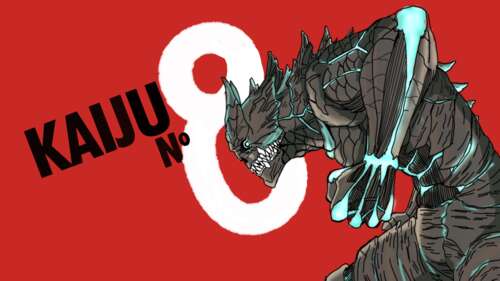 A high-resolution, detailed depiction of the character Kaiju No. 8 from the Kaiju... free hd wallpapers