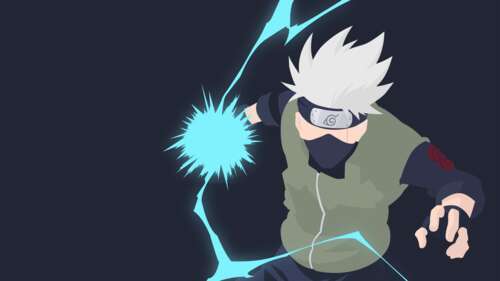 Faceless artistic depiction of Kakashi Hatake from Naruto
