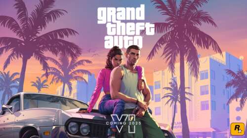 Detailed game art of Lucia Caminos and Jason from Grand Theft Auto VI wallpaper