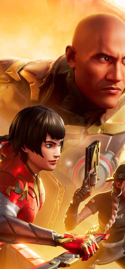A highly detailed and cinematic view of a stylized combatant in a futuristic Fortnite... UmiDigi Umidigi X free background