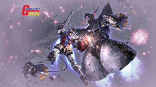 A detailed view of the RX-78-2 Gundam mobile suit prepared for an intense boss fight... free wallpaper