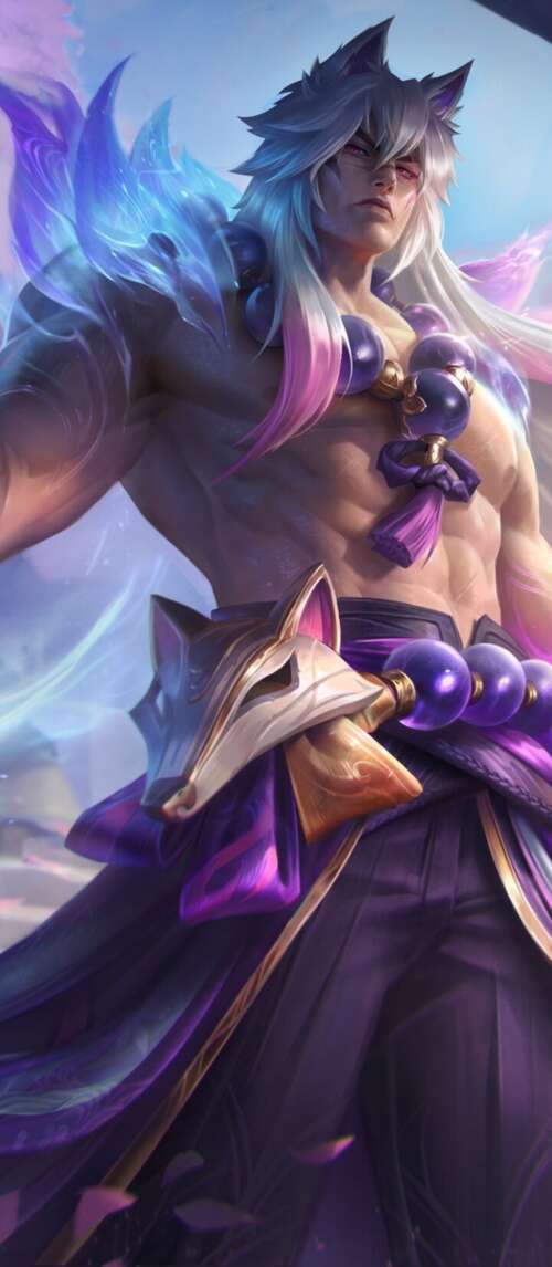 Sett from League of Legends featured in the Spirit Blossom theme, surrounded by ethereal... Xiaomi Redmi 14C 5G wallpaper images
