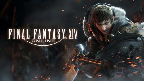 A cinematic close-up of a Warrior of Light from Final Fantasy XIV featuring ornate... wallpaper images