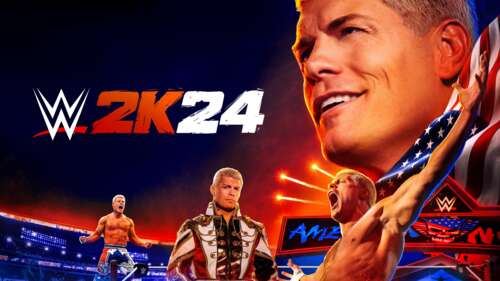 A dynamic wrestling scene from the WWE 2K24 video game featuring professional wrestlers... pictures for wallpaper