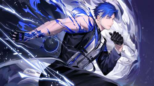 Detailed portrait of Yuanwu from Wuthering Waves free hd wallpapers