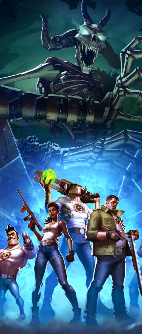 A futuristic cybernetic warrior in glowing advanced armor standing in a vibrant,... Samsung Galaxy Z Flip7 download free wallpaper for phone
