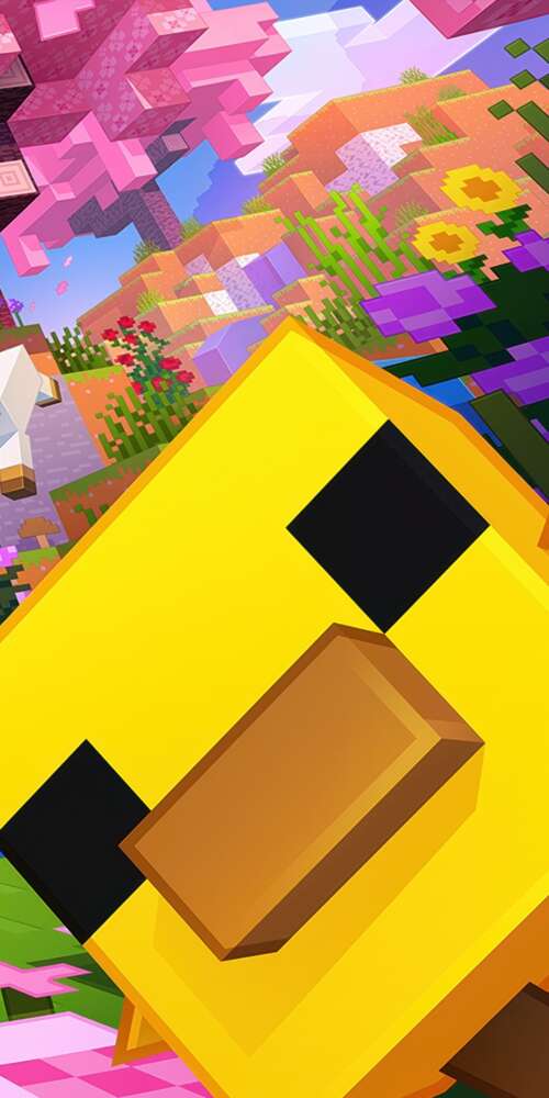 A hyper-realistic 5K depiction of Steve from Minecraft with futuristic lighting and... Doogee Fire 3 pictures for wallpaper
