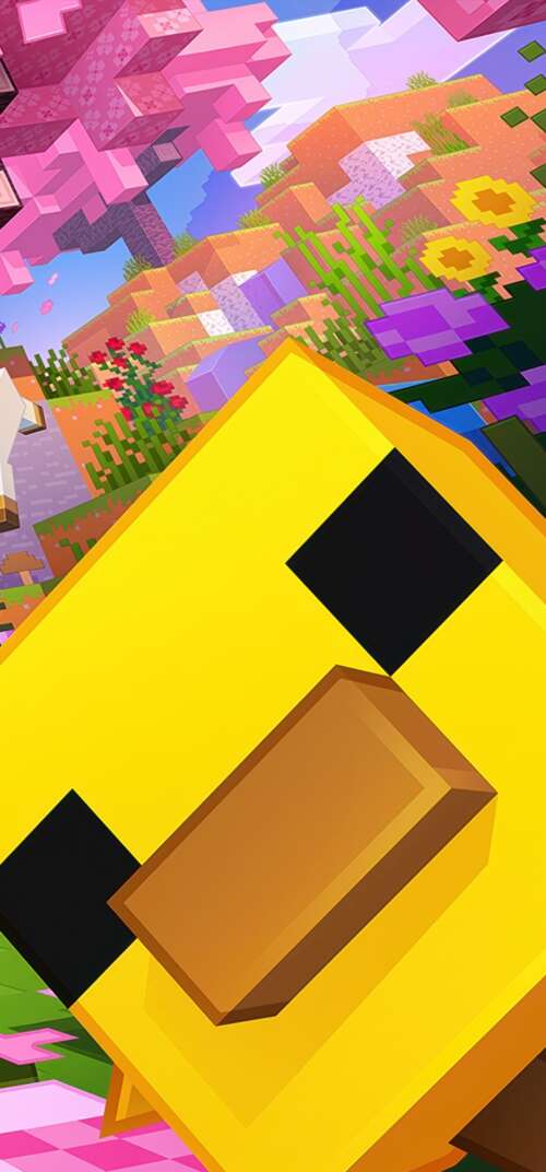 A hyper-realistic 5K depiction of Steve from Minecraft with futuristic lighting and... Samsung Galaxy S26 Ultra free background