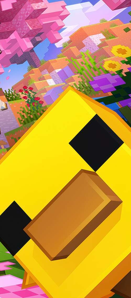 A hyper-realistic 5K depiction of Steve from Minecraft with futuristic lighting and... Cubot P90 high definition wallpaper