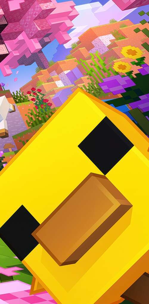 A hyper-realistic 5K depiction of Steve from Minecraft with futuristic lighting and... Huawei Mate 30 Pro hd background