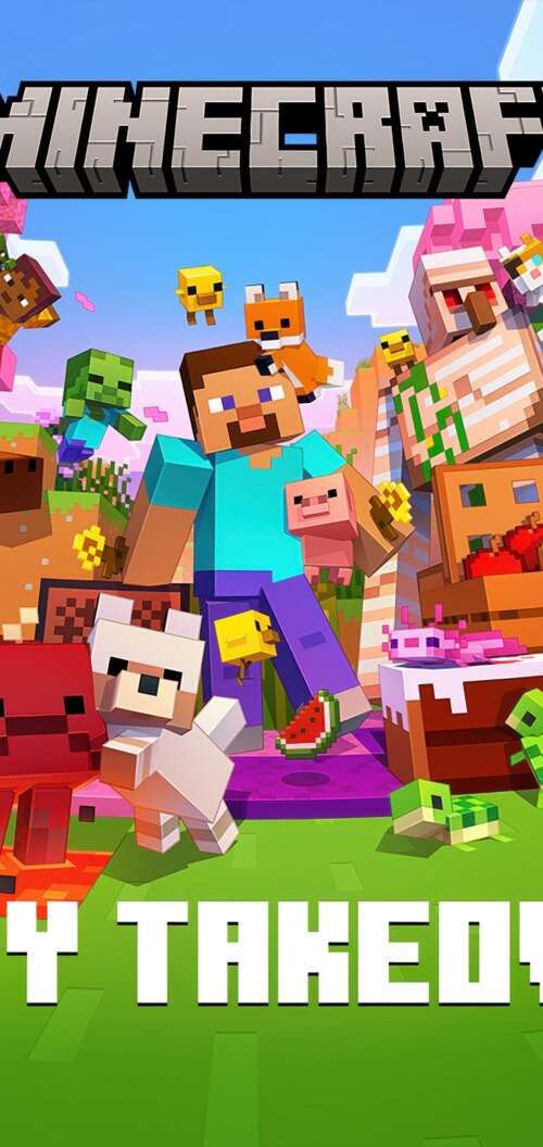 A hyper-realistic 5K rendering of Steve from Minecraft in a highly detailed, next-generation... TCL K70 high definition wallpaper