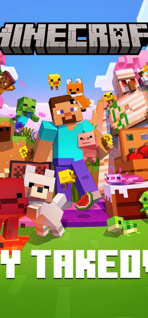 A hyper-realistic 5K rendering of Steve from Minecraft in a highly detailed, next-generation... Samsung Galaxy S26 Ultra download free wallpaper for phone