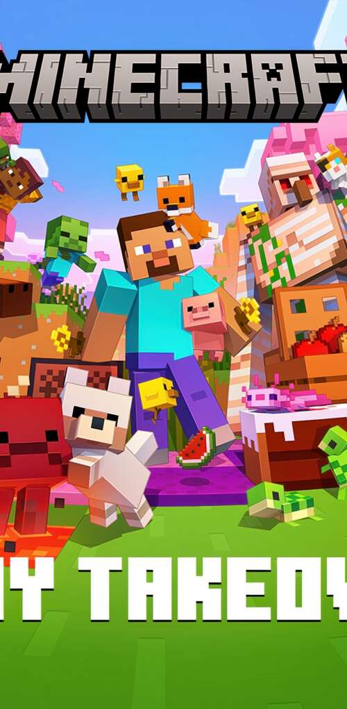 A hyper-realistic 5K rendering of Steve from Minecraft in a highly detailed, next-generation... Huawei Mate 30 Pro wallpaper download