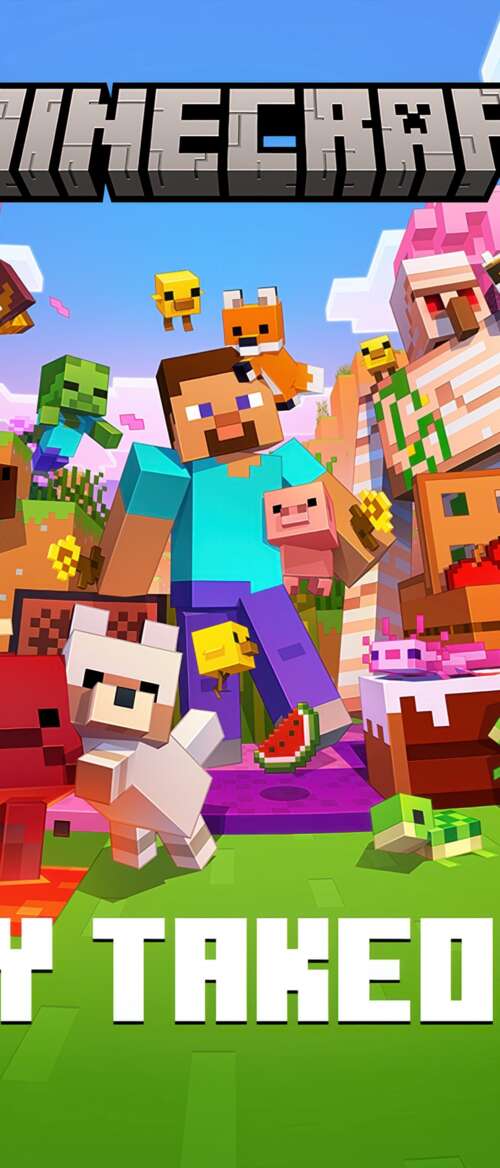 A hyper-realistic 5K rendering of Steve from Minecraft in a highly detailed, next-generation... Samsung Galaxy Z TriFold download free phone wallpaper