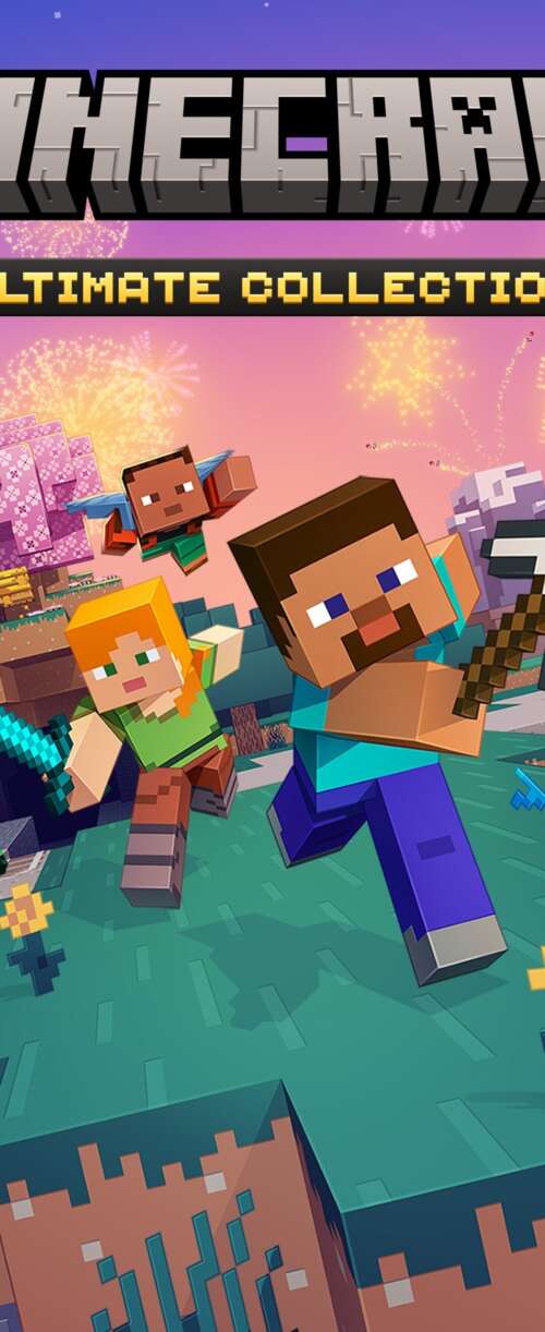 A cinematic depiction of Steve from Minecraft overlooking a vast, high-definition... Meizu Note 16 download free wallpaper for phone