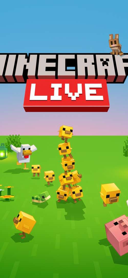 Cinematic 5K key art for Minecraft Live 2026 featuring Steve in a lush, highly detailed... Apple iPhone 16e wallpaper