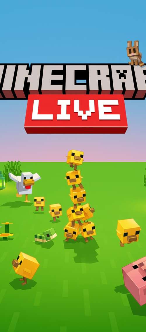 Cinematic 5K key art for Minecraft Live 2026 featuring Steve in a lush, highly detailed... Cubot P90 hd background