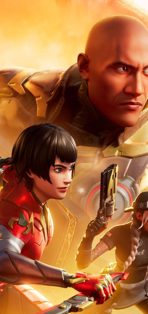 A highly detailed and cinematic view of a stylized combatant in a futuristic Fortnite... TCL K70 pictures for wallpaper