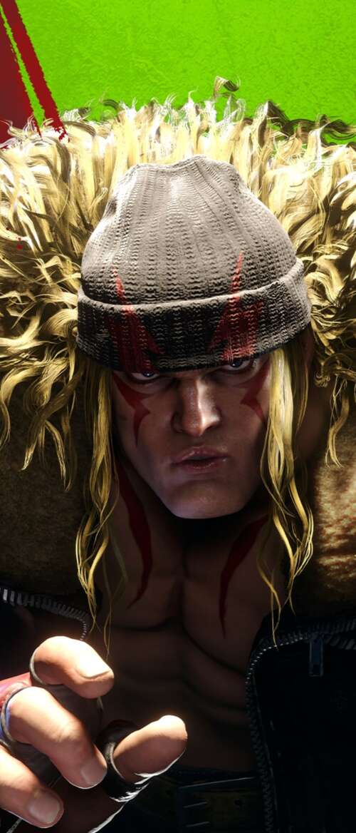 Ryu from Street Fighter 6 in a dynamic martial arts combat stance, featuring his... Samsung Galaxy Z Flip7 mobile wallpaper
