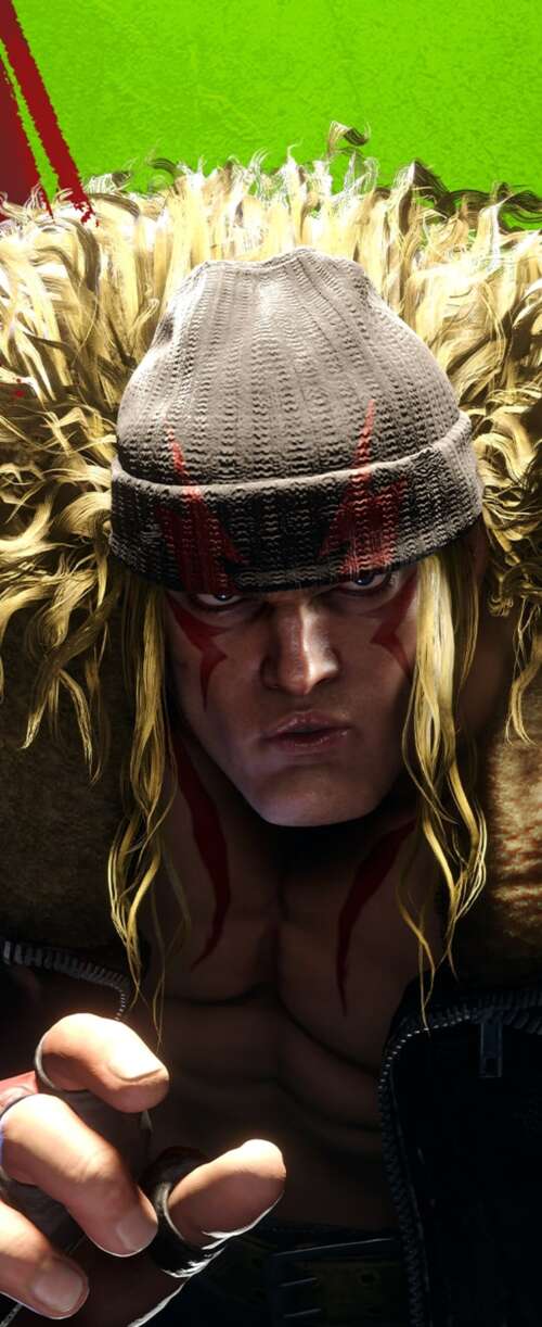 Ryu from Street Fighter 6 in a dynamic martial arts combat stance, featuring his... Meizu Note 16 high definition wallpaper
